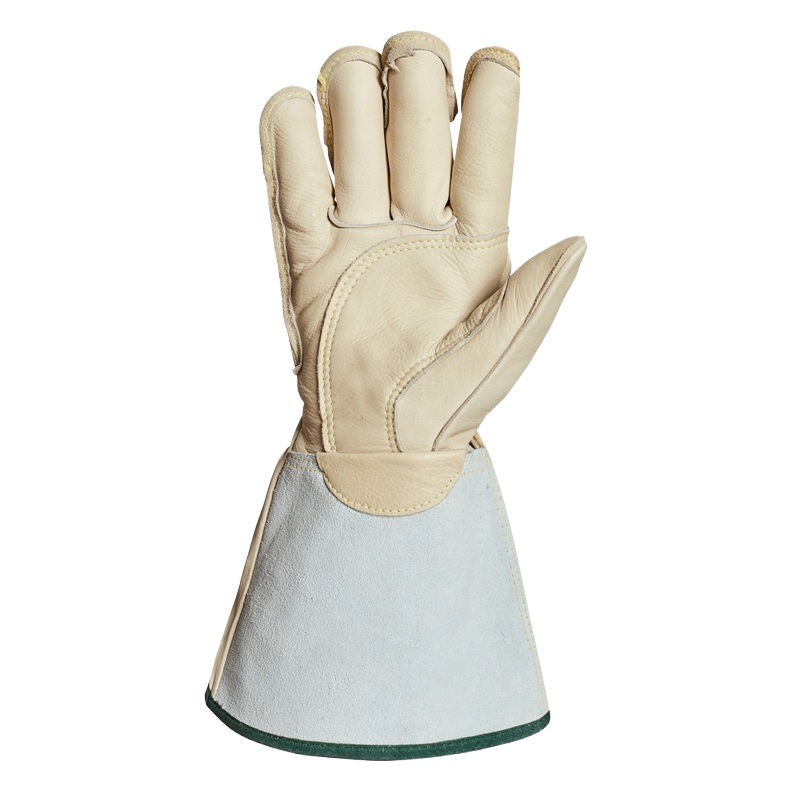 Endura® leather lineman gloves with cold protection down to -10°C and extended cuffs, L
