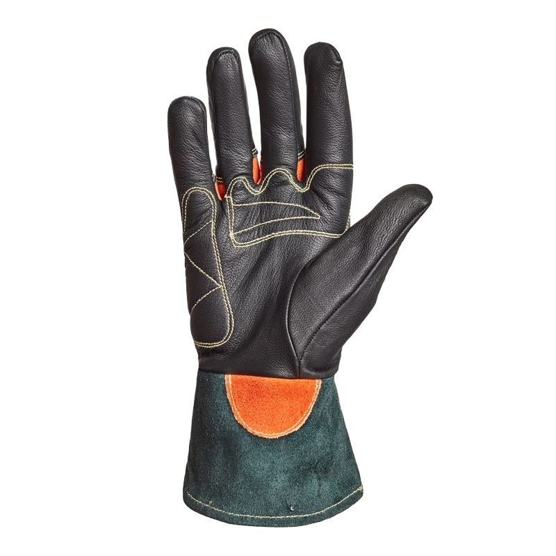 Endura® leather TIG welding gloves with heat protection and short cuffs for easy removal, XL