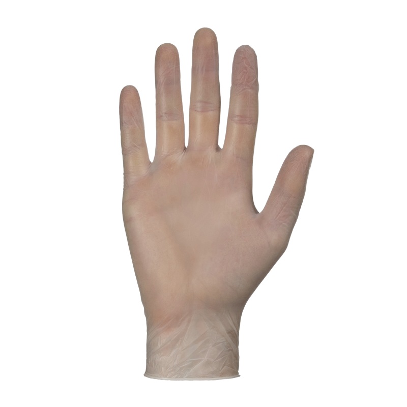 KeepKleen® industrial-grade vinyl disposable gloves 4 mil transparent, S