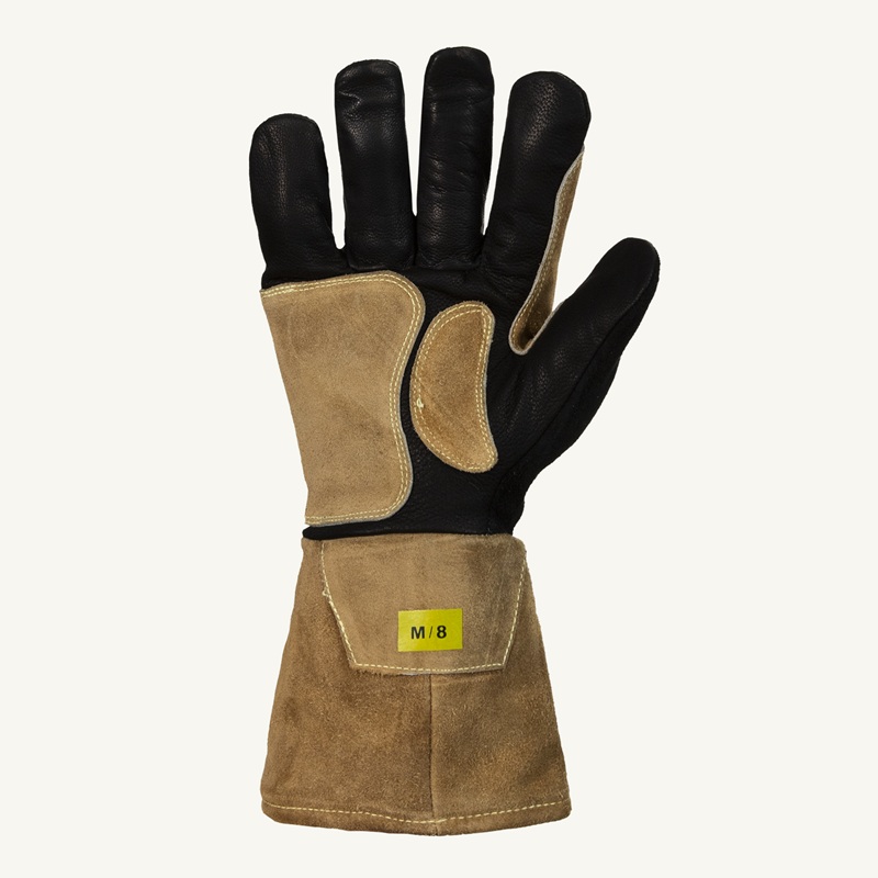Endura® leather MIG welding gloves with protection against sparks and filler wire injuries, XL