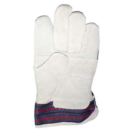Tuff Grade™ 2-piece palm split leather fitter style gloves, L