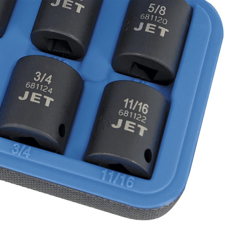 Jeu de 8 douilles ` chocs S.A.E. ` prise de 3