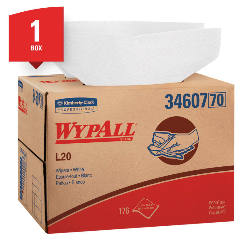 CHIFFONS WYPALL L20 BLANC 12.5X16.8
