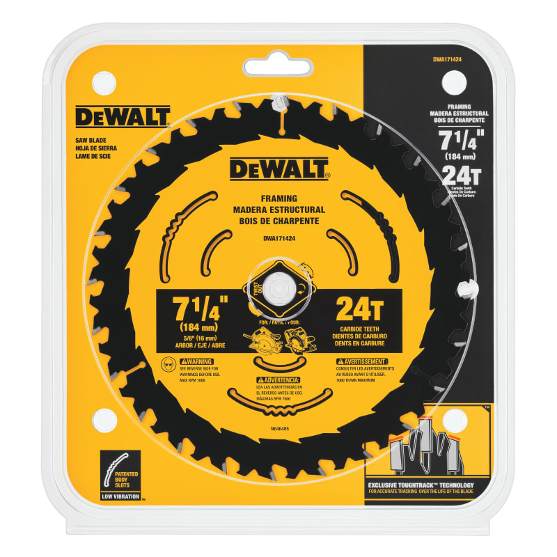 Dewalt 7-1/4-inch Circular Saw Blades 24 tooth framing