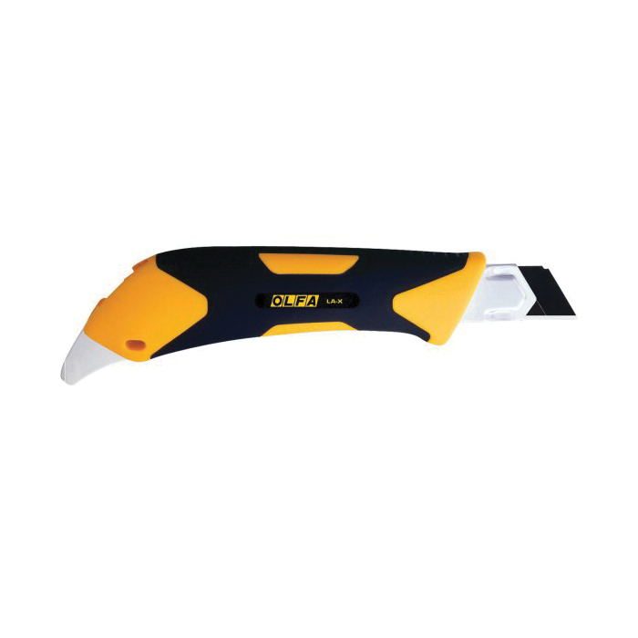 COUTEAU GLISSIERE OLFA LA-X POIGNEE CAOUTCHOU